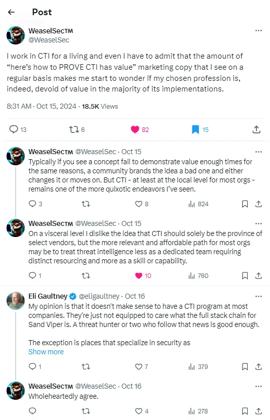 WeaselSec Twitter Screenshot